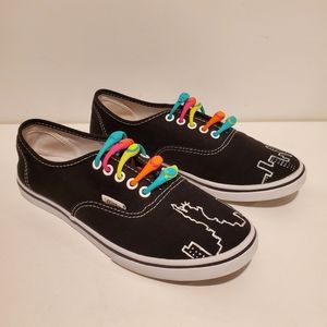 Vans Custom Statue Of Liberty NYC Skyline Sneakers Size 6.5